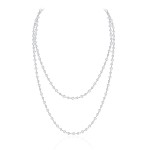 Necklace, 18-carat white gold with diamonds