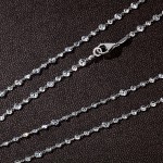 Necklace, 18-carat white gold with diamonds