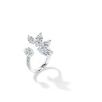 Ring, 18-carat white gold with diamonds