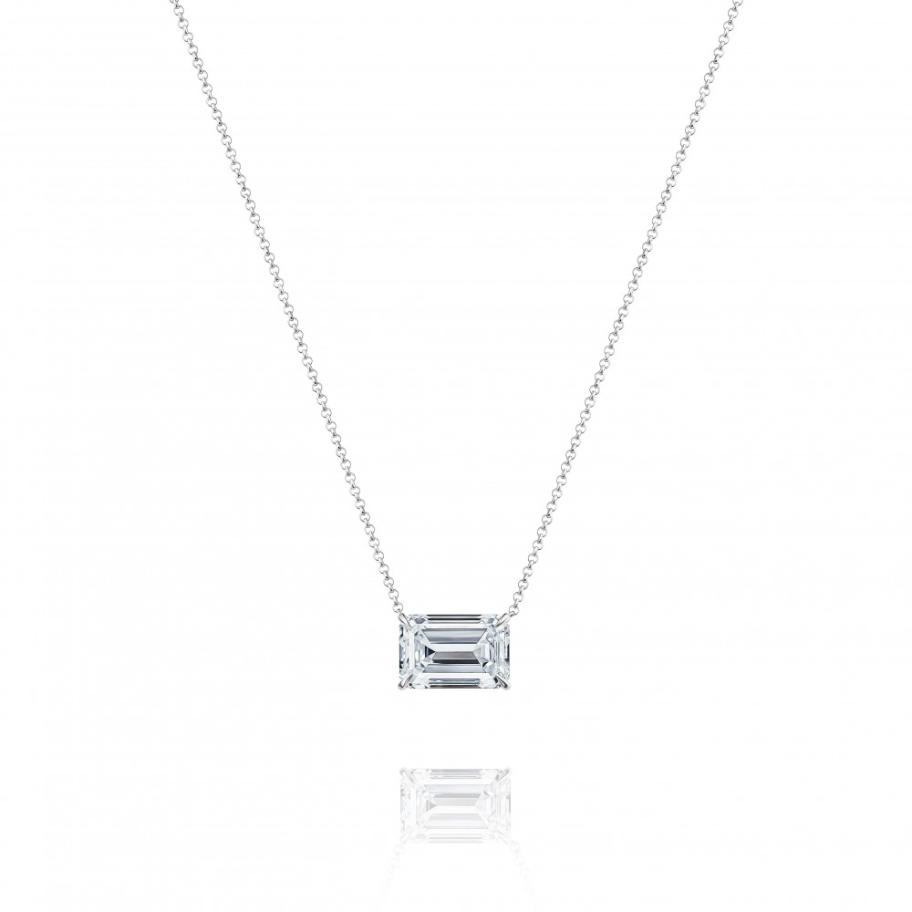 Necklace, 18-carat white gold with diamonds