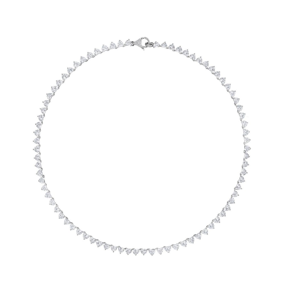 Necklace, 18-carat white gold with diamonds