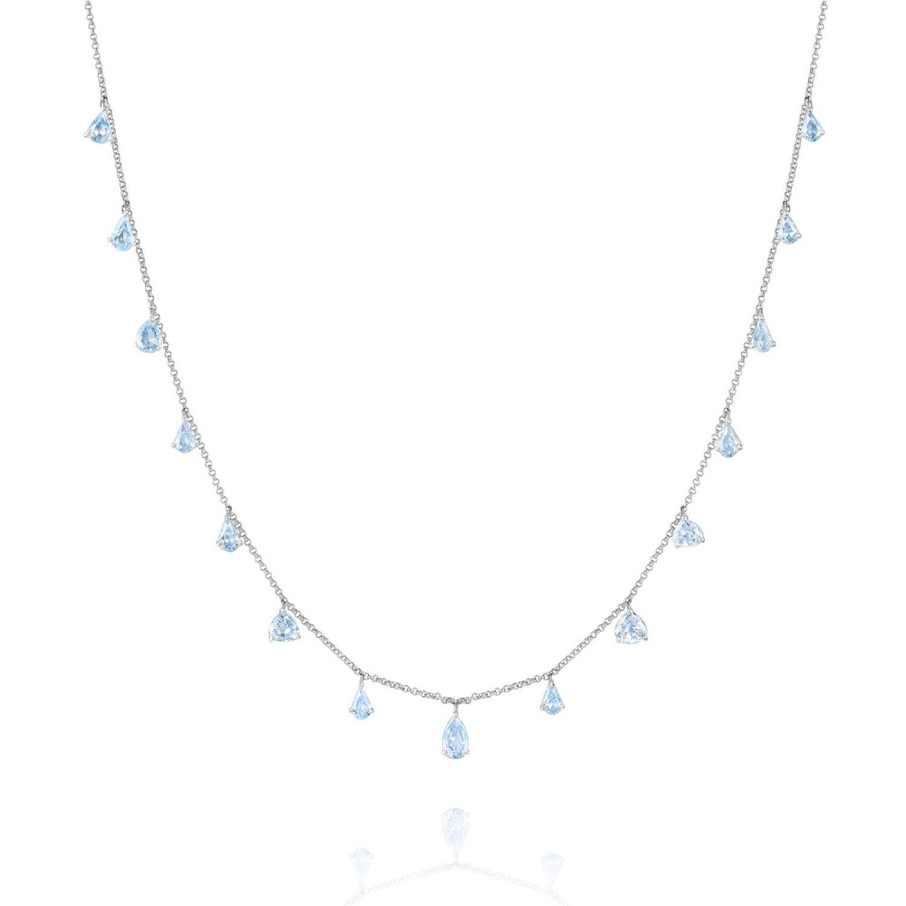 Necklace, 18-carat white gold with diamonds