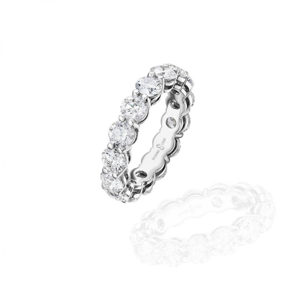 Ring Path, 18-carat white gold with diamonds