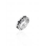 Ring 18-carat White gold with diamonds