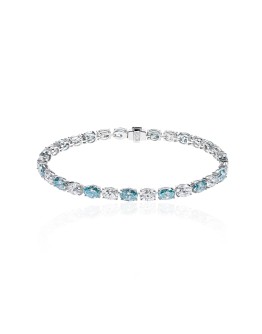 Bracelet, 18-carat white gold with diamonds