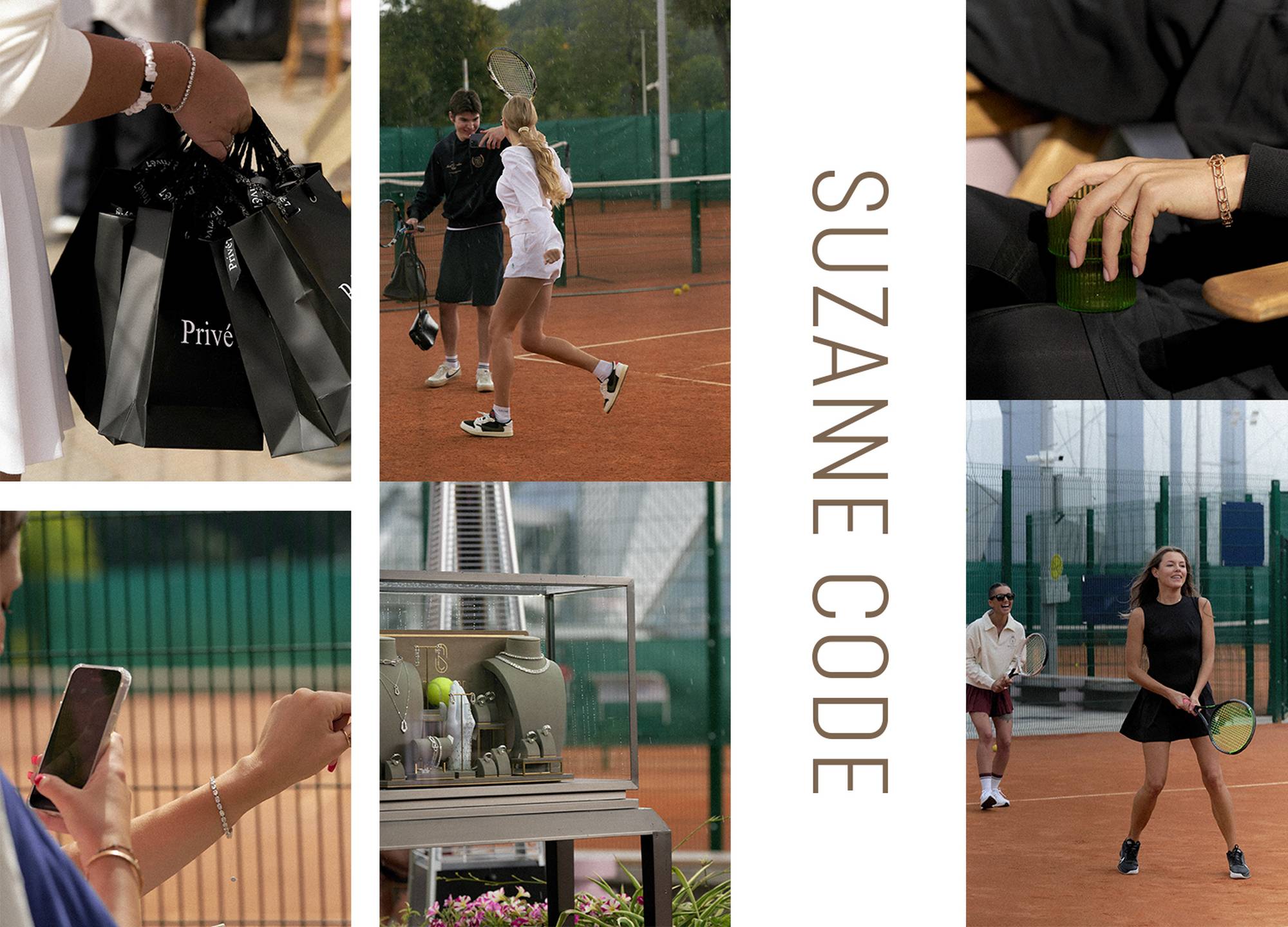 Sunday brunch and tennis Suzanne Code Jewelry in the most fashionable tennis place in Moscow — La Raquette bistro